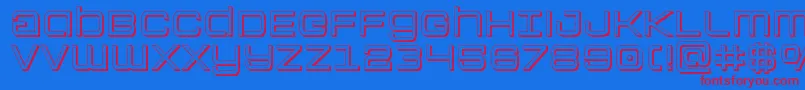 Colonymarines3D Font – Red Fonts on Blue Background