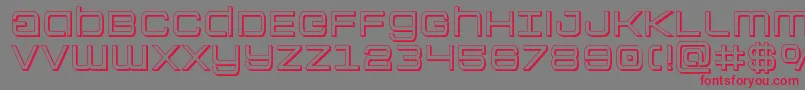 Colonymarines3D Font – Red Fonts on Gray Background