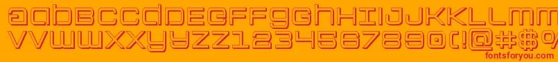 fuente Colonymarines3D – Fuentes Rojas Sobre Fondo Naranja