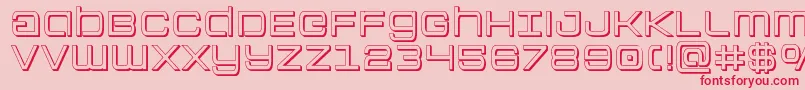 Colonymarines3D-Schriftart – Rote Schriften auf rosa Hintergrund