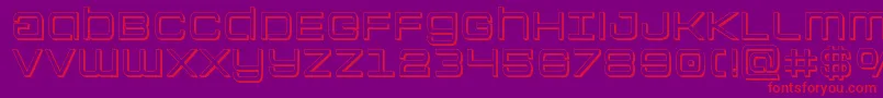 Colonymarines3D Font – Red Fonts on Purple Background