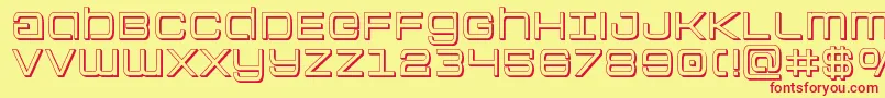 Colonymarines3D Font – Red Fonts on Yellow Background