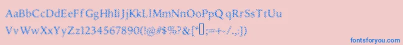 Saiba mais sobre a fonte Druggedindividualist Fonte Druggedindividualist – fontes azuis em um fundo rosa