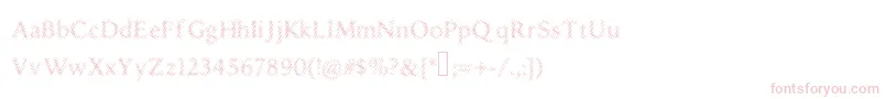 Druggedindividualist Font – Pink Fonts on White Background