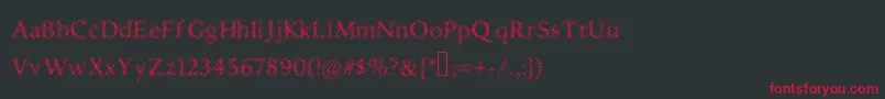 Druggedindividualist Font – Red Fonts on Black Background