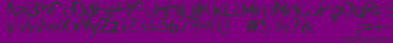 Blabloosy Font – Black Fonts on Purple Background