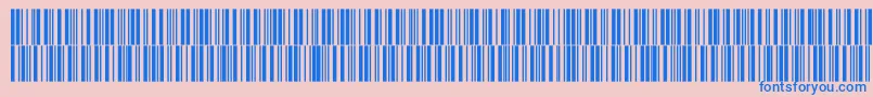V300019 Font – Blue Fonts on Pink Background