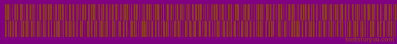 フォントV300019 – 紫色の背景に茶色のフォント