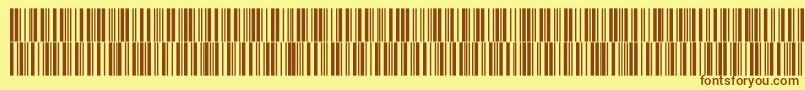 Fonte V300019 – fontes marrons em um fundo amarelo