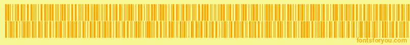 V300019 Font – Orange Fonts on Yellow Background