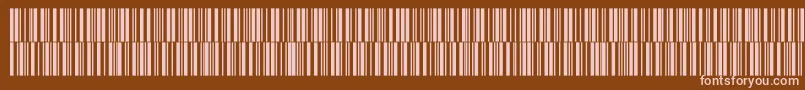 フォントV300019 – 茶色の背景にピンクのフォント