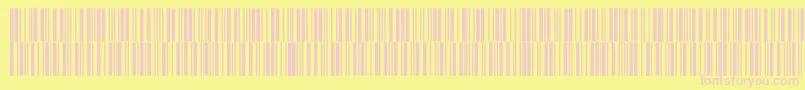 V300019 Font – Pink Fonts on Yellow Background