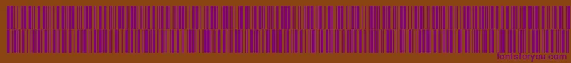V300019-fontti – violetit fontit ruskealla taustalla