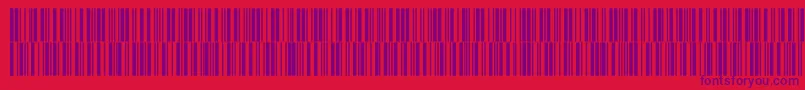 V300019 Font – Purple Fonts on Red Background