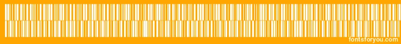 V300019 Font – White Fonts on Orange Background