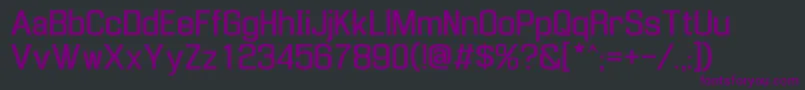 Czcionka Enigmau2 – fioletowe czcionki na czarnym tle