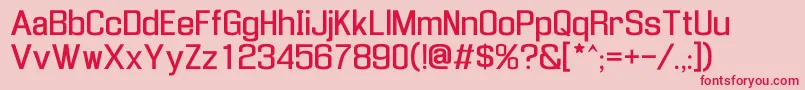 Enigmau2 Font – Red Fonts on Pink Background