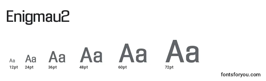 Размеры шрифта Enigmau2