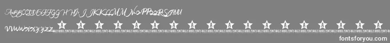 RainforestTrial Font – White Fonts on Gray Background