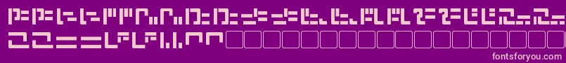 Fonte ModernIaconic – fontes rosa em um fundo violeta