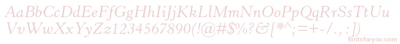 HorleyoldstylemtstdItalic Font – Pink Fonts