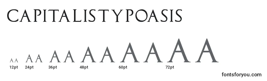 Размеры шрифта Capitalistypoasis