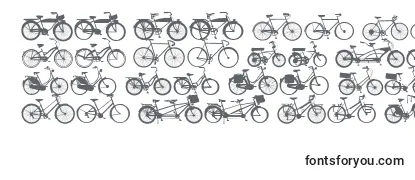 Przegląd czcionki Bikes