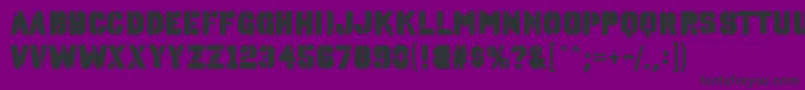 フォントOctinspraypaintablRegular – 紫の背景に黒い文字