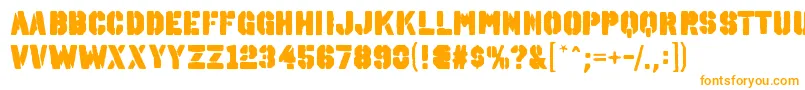OctinspraypaintablRegular Font – Orange Fonts on White Background