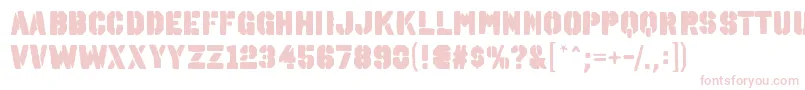 OctinspraypaintablRegular Font – Pink Fonts on White Background