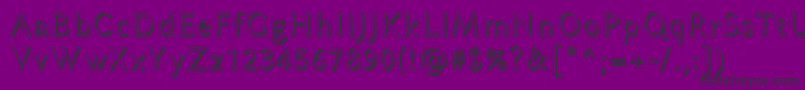 Шрифт LinbiolinumAw – чёрные шрифты на фиолетовом фоне