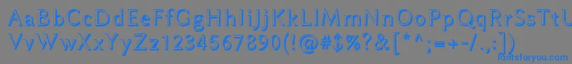 LinbiolinumAw Font – Blue Fonts on Gray Background