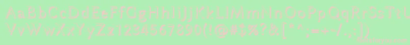 LinbiolinumAw Font – Pink Fonts on Green Background