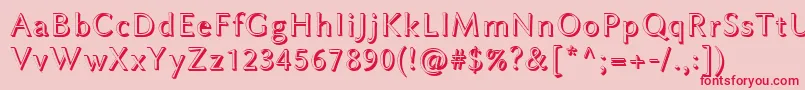 LinbiolinumAw Font – Red Fonts on Pink Background
