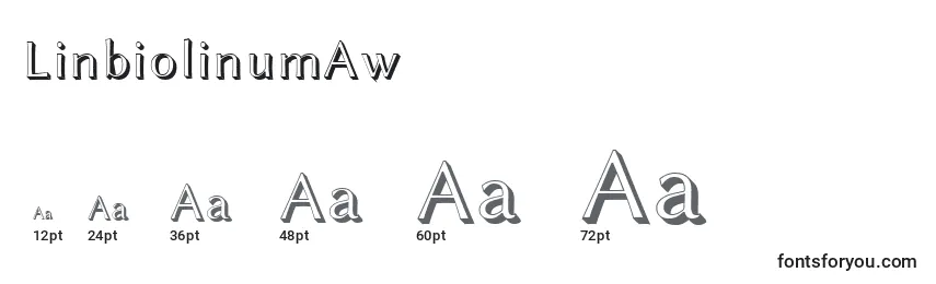 LinbiolinumAw Font Sizes