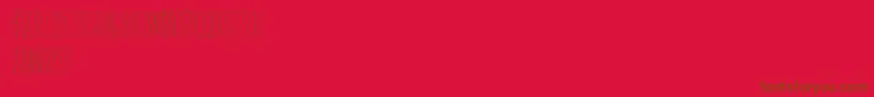 Yrface Font – Brown Fonts on Red Background