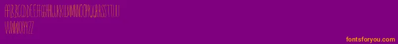 Yrface Font – Orange Fonts on Purple Background