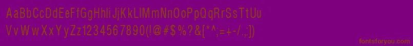 En savoir plus sur la police Helvcondenced80 Police Helvcondenced80 – polices brunes sur fond violet