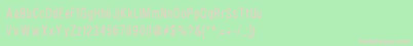 Helvcondenced80 Font – Pink Fonts on Green Background