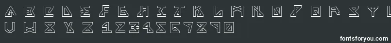 AlphaOutline Font – White Fonts