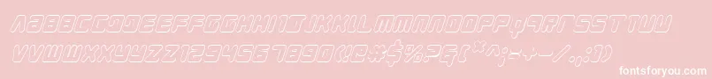 Youngtechs3Di Font – White Fonts on Pink Background