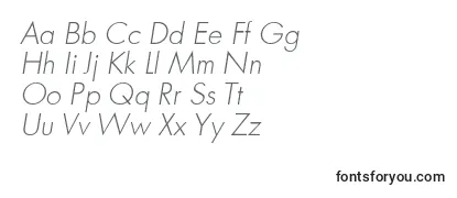 AFuturicaltThinitalic Font