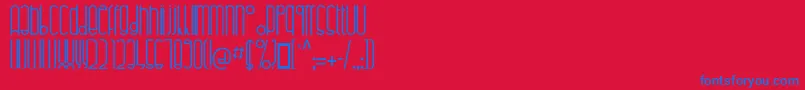 Highalto Font – Blue Fonts on Red Background