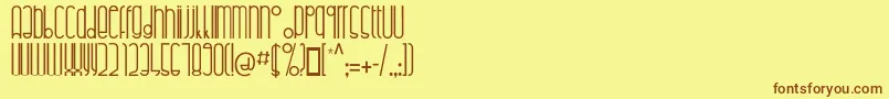 Highalto Font – Brown Fonts on Yellow Background