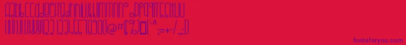 Highalto Font – Purple Fonts on Red Background