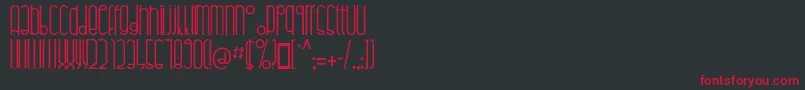 Highalto Font – Red Fonts on Black Background