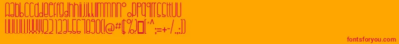 Highalto Font – Red Fonts on Orange Background