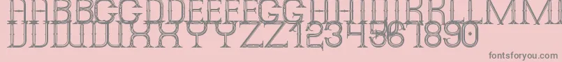 AlphinMerytousSt Font – Gray Fonts on Pink Background