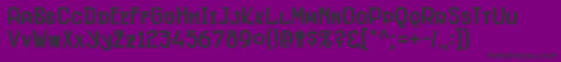 Fitzblack Font – Black Fonts on Purple Background