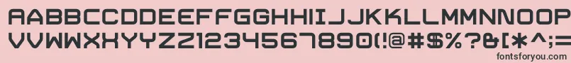 フォントTrivialBold – ピンクの背景に黒い文字